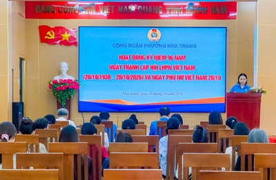 Công đoàn phường Nha Trang kỷ niệm 96 năm Ngày thành lập Hội Liên hiệp Phụ nữ Việt Nam 20/10